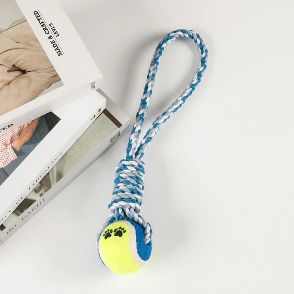 Tennis Dumbbell Dog Toy