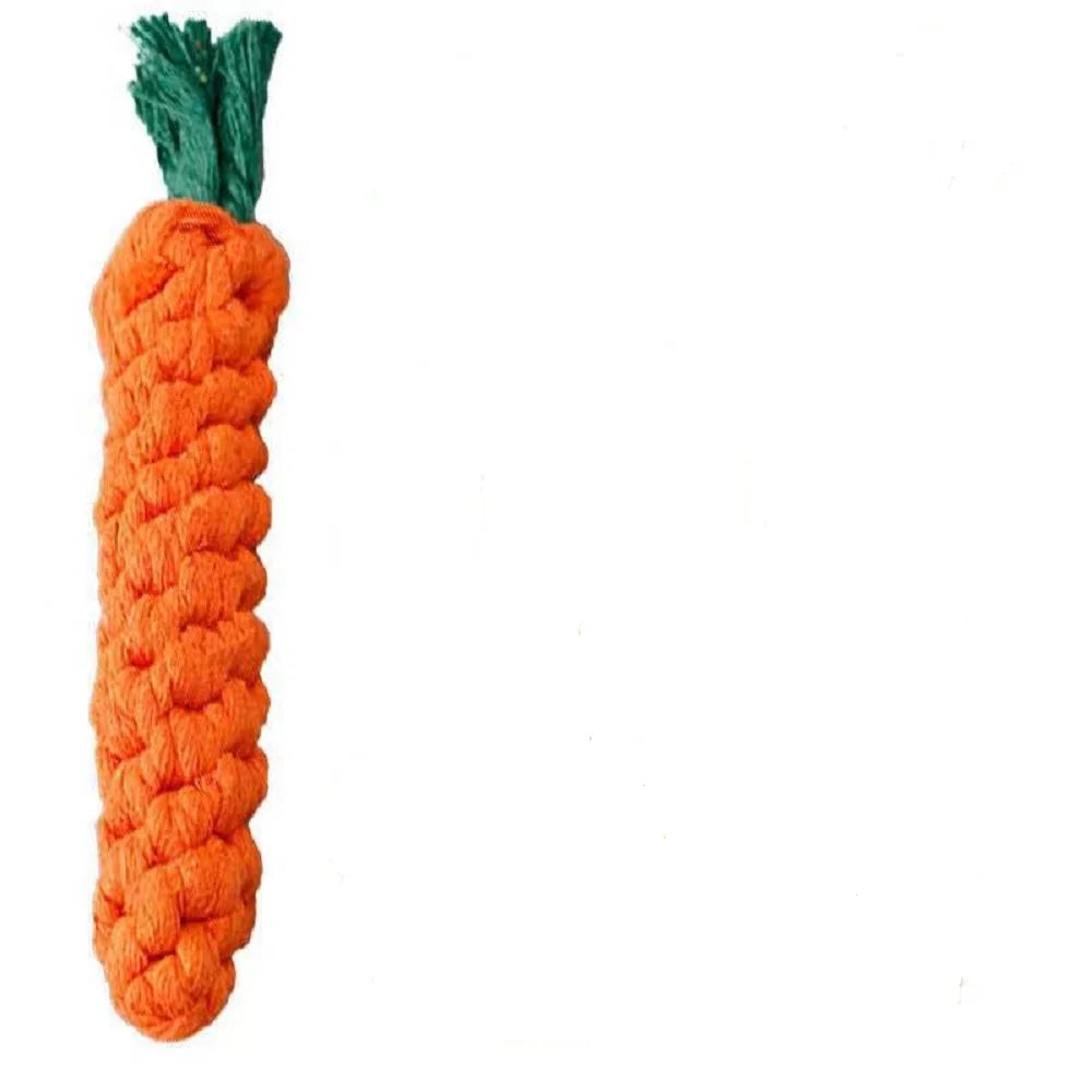 Carrot Rope Ball Dog Toy