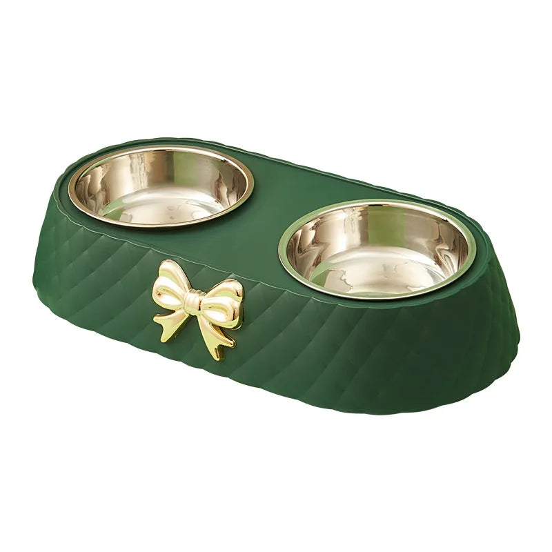 Double Stainless Steel Pet Bowl