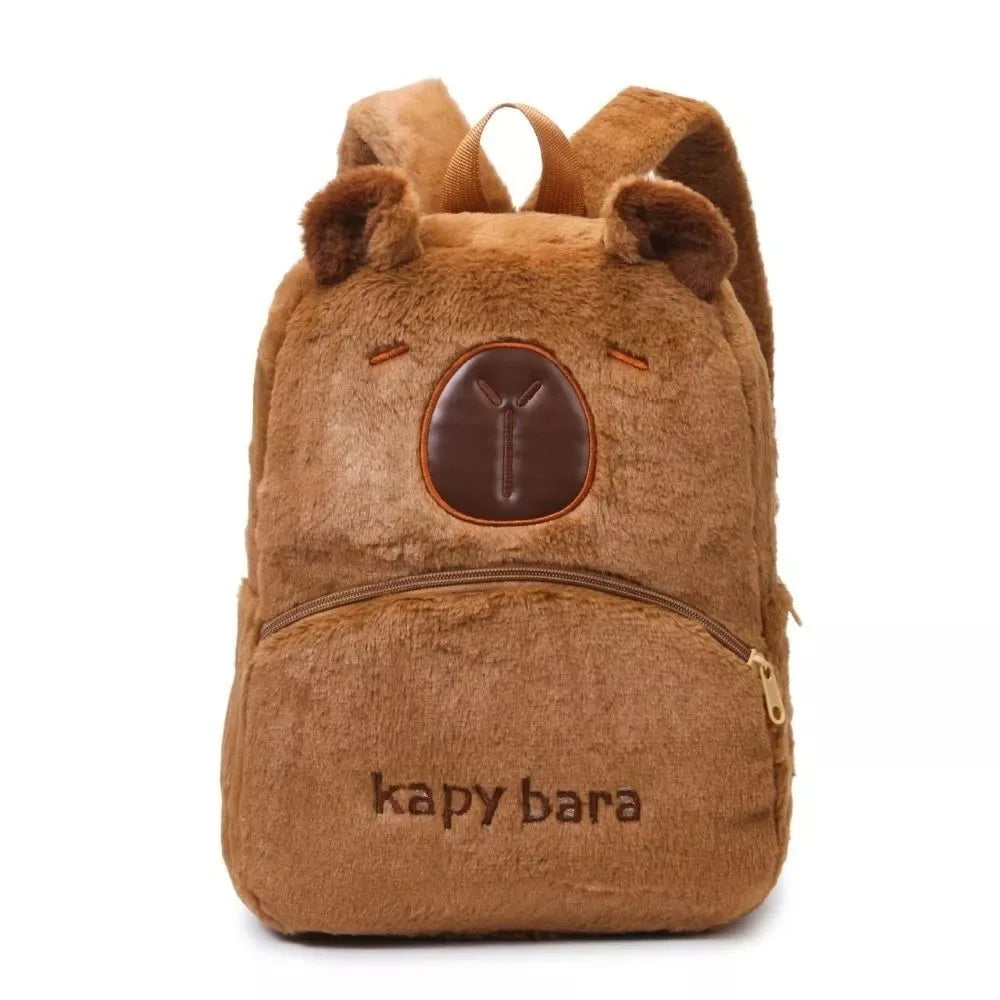 Plush Capybara Backpack Bag