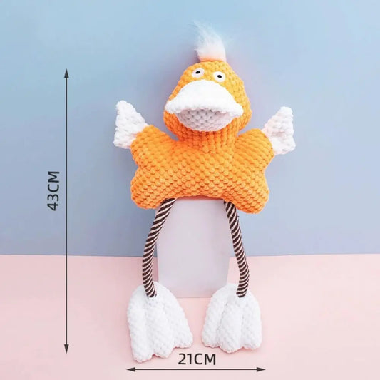 Duck Frog Plush Chew Toy