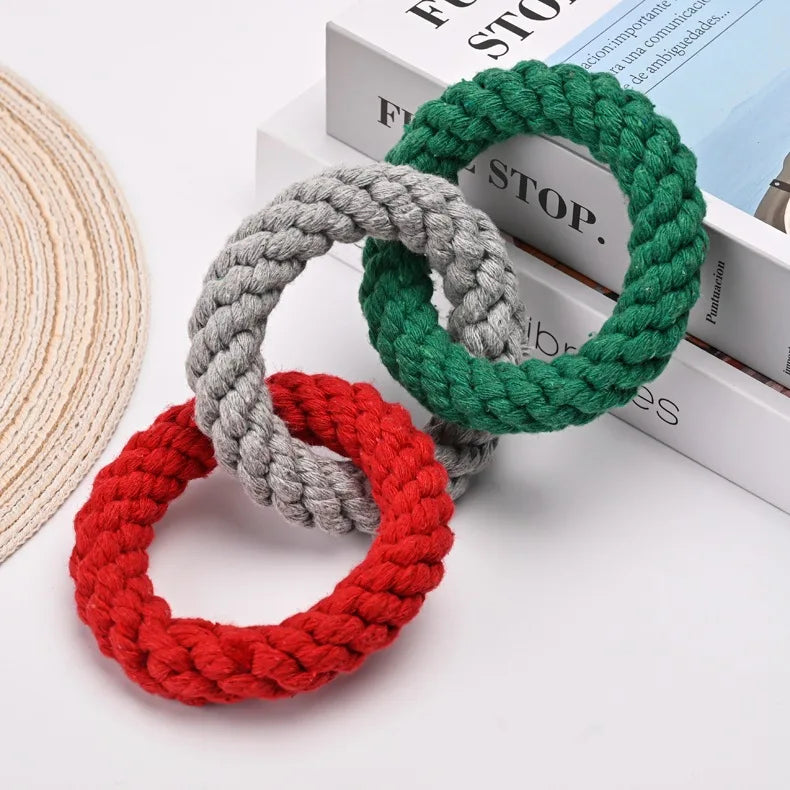 Interactive Rope Ball Dog Toy