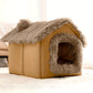 Semi-Enclosed Cat Sleeping Bed