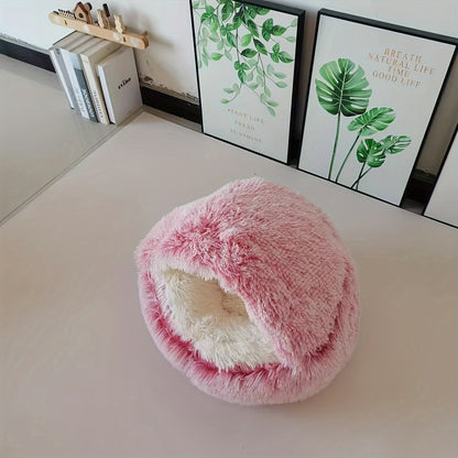 Cozy Covered Cat Dog Bed