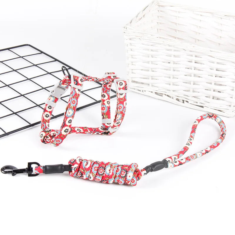 Cat Dog Collar Harness Leash