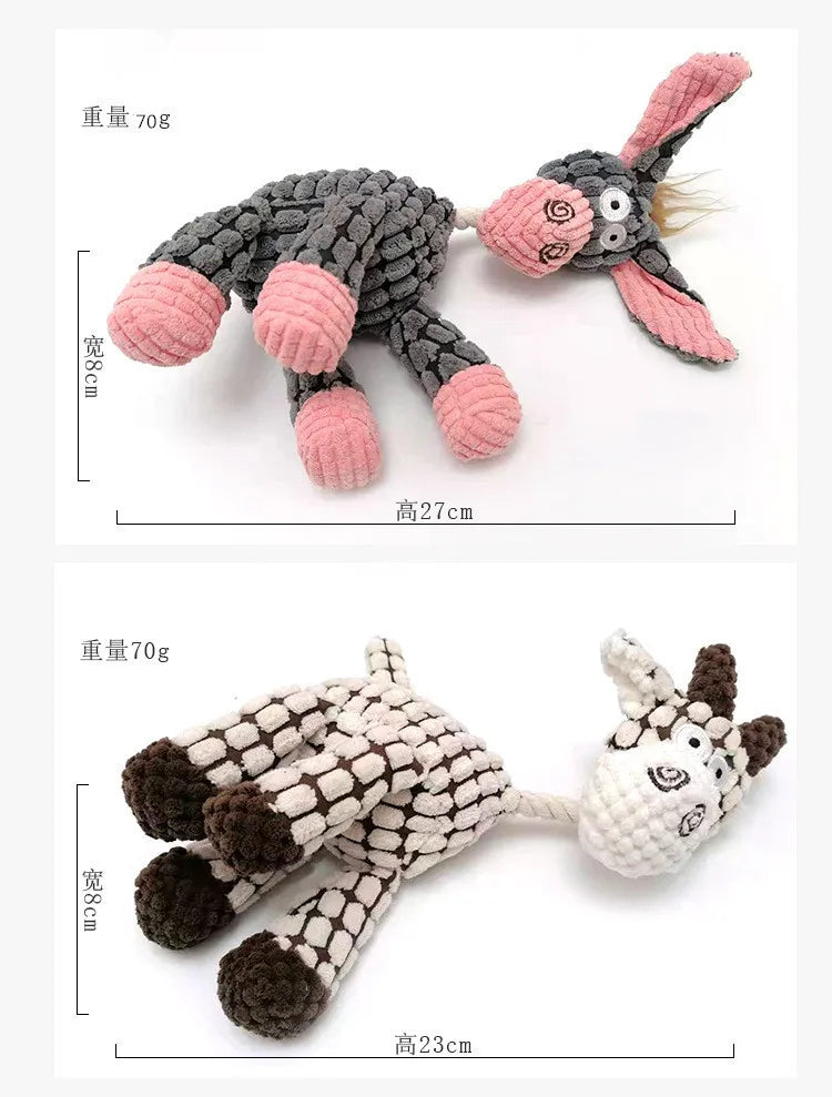 Squeaky Bone Chew Dog Toy