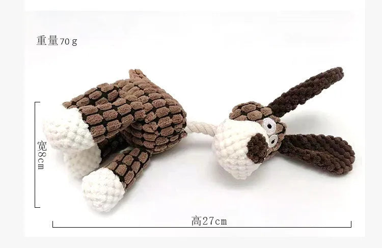 Squeaky Bone Chew Dog Toy