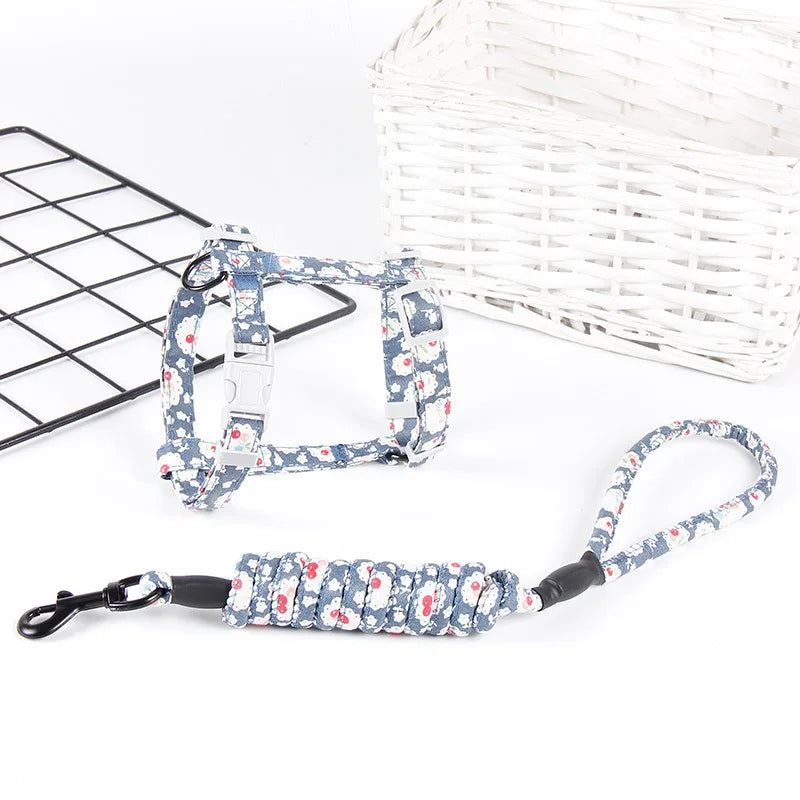 Cat Dog Collar Harness Leash