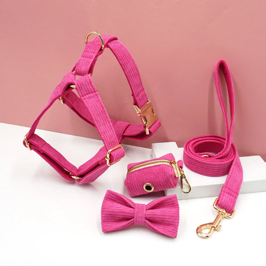 Corduroy Adjustable Dog Harness