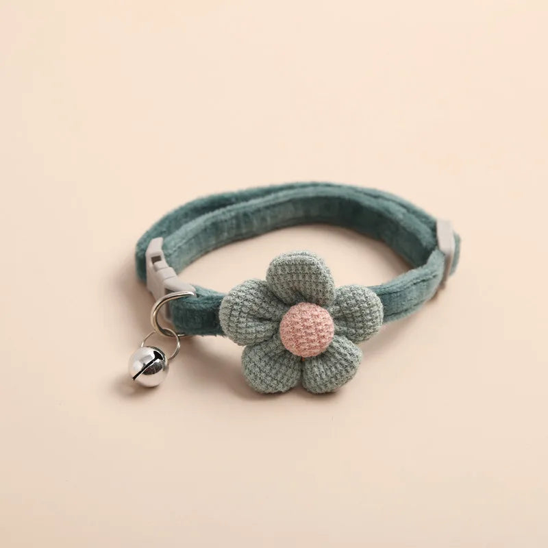 1Pc Cat Collar with Cute Flower Adjustable