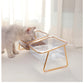 Transparent Raised Cat Bowl