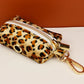 Leopard Print Dog Collar Set