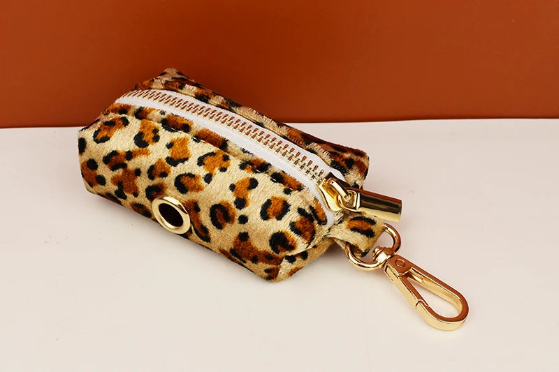 Leopard Print Dog Collar Set