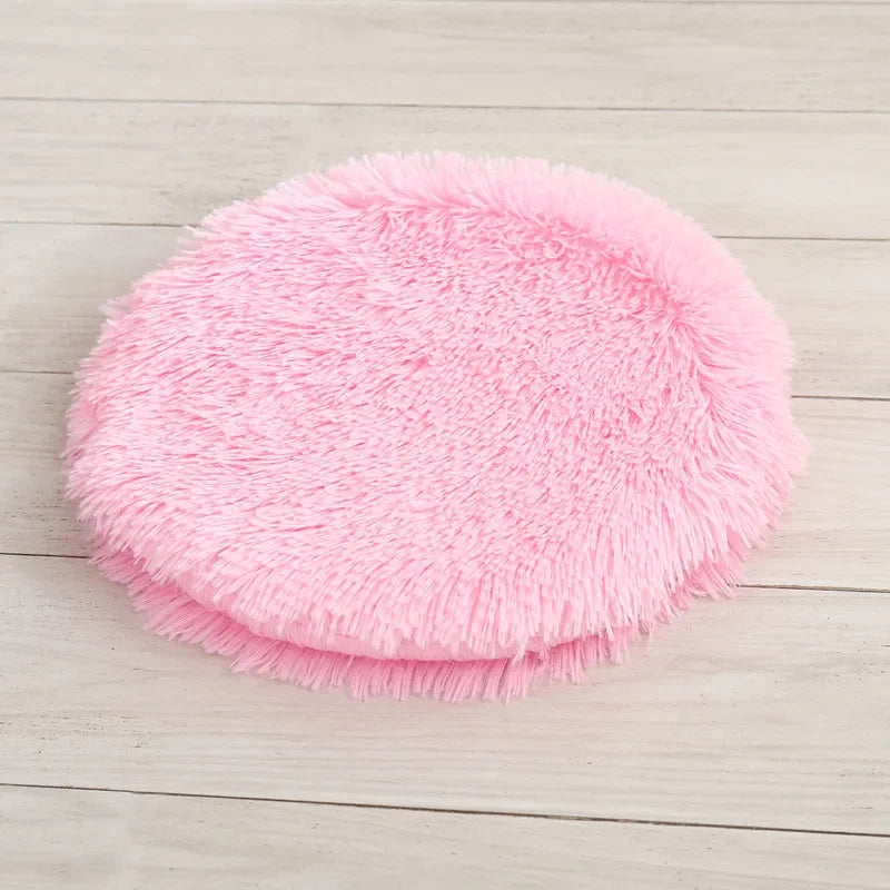 Round Plush Cat Dog Bed
