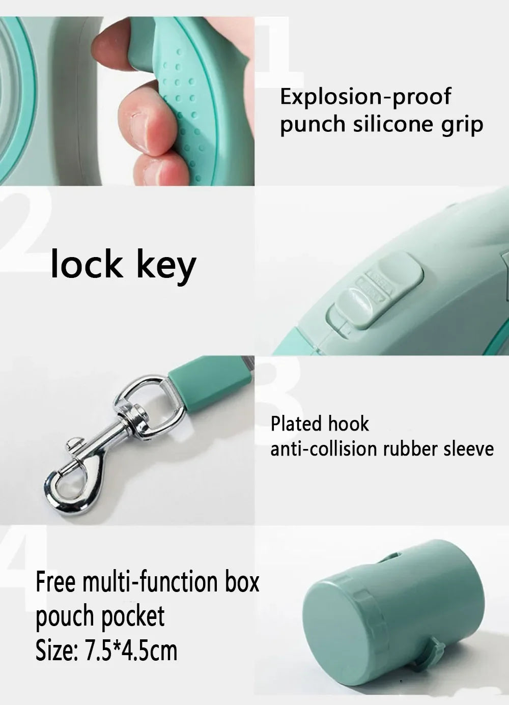LED Retractable Dog Leash