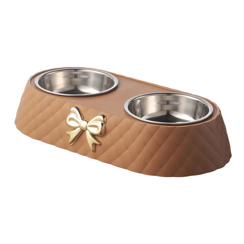 Double Stainless Steel Pet Bowl