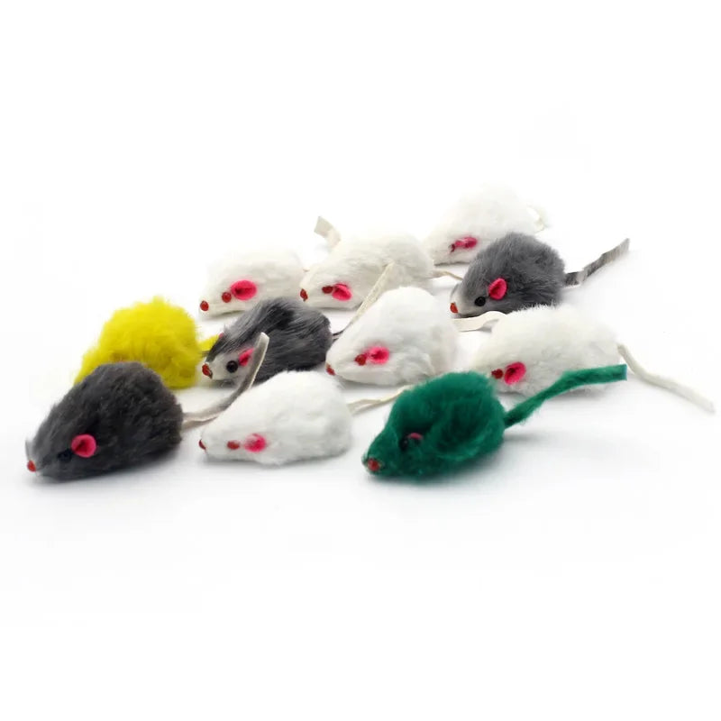 Feather Mouse Cat Toy Set