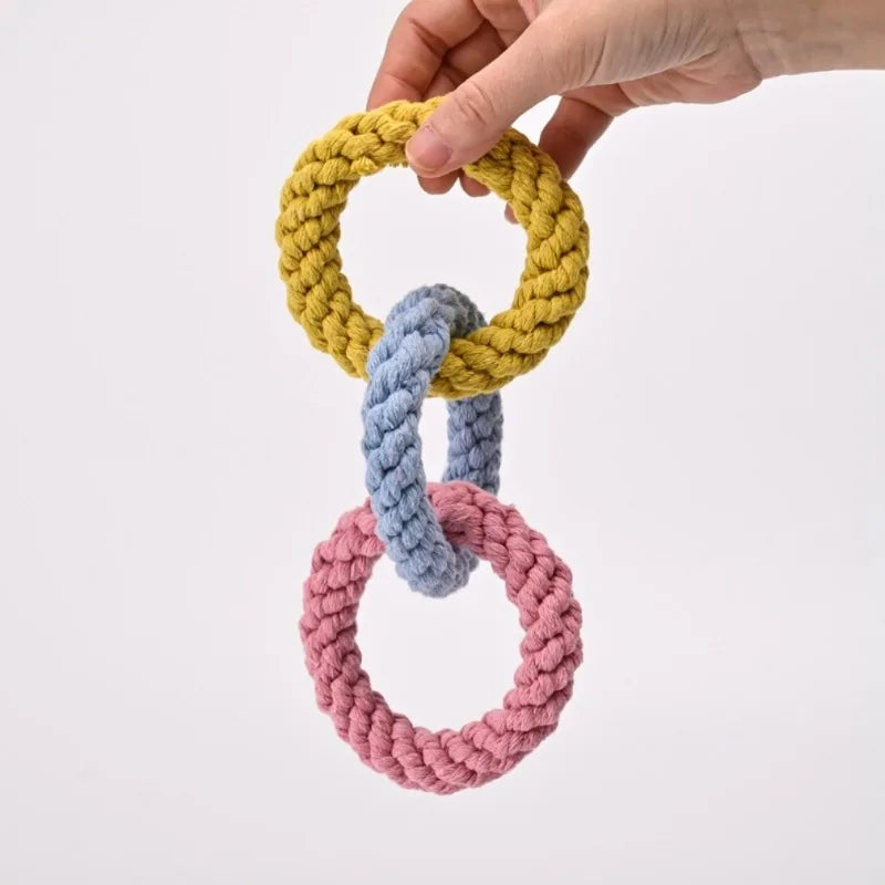 Interactive Rope Ball Dog Toy