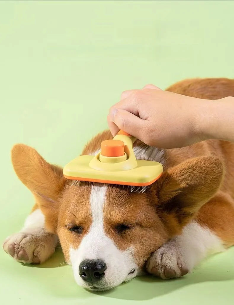 Self-Cleaning Dog Brush Comb