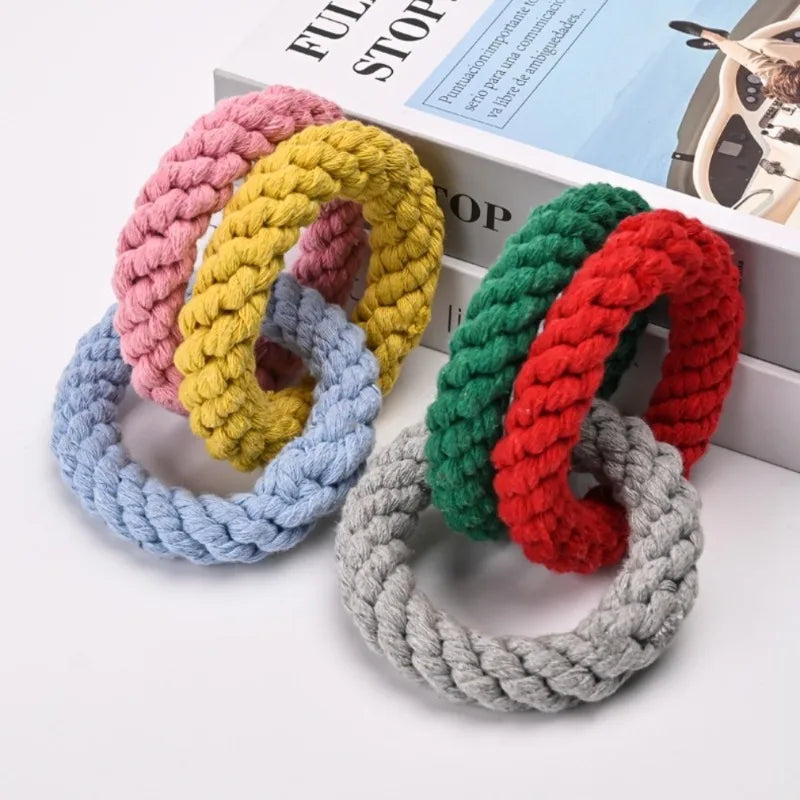 Interactive Rope Ball Dog Toy