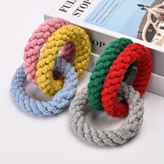 Interactive Rope Ball Dog Toy