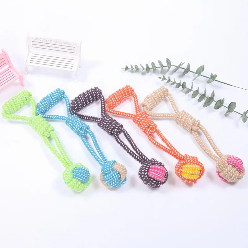 Interactive Rope Ball Dog Toy