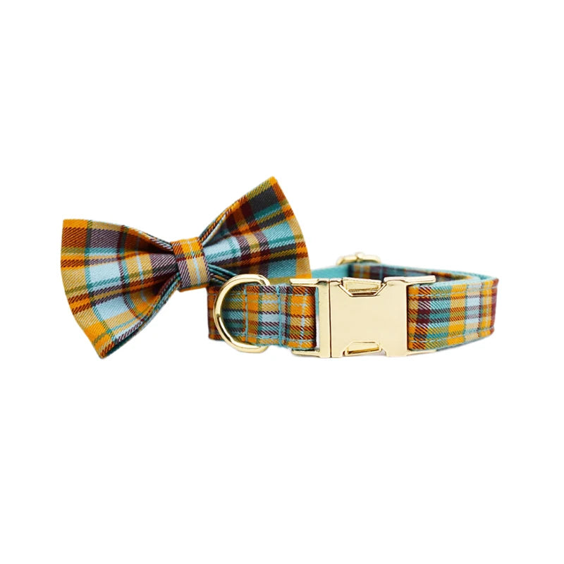 Cotton Personalized Dog Collar Set