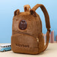 Plush Capybara Backpack Bag