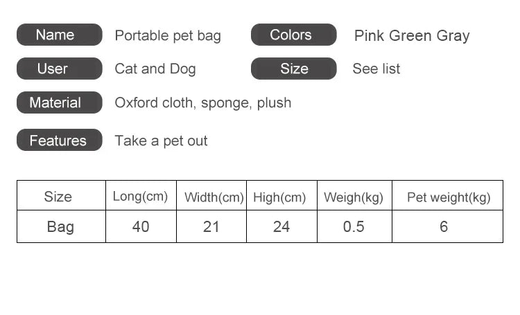 Breathable Dog Carrier Backpack