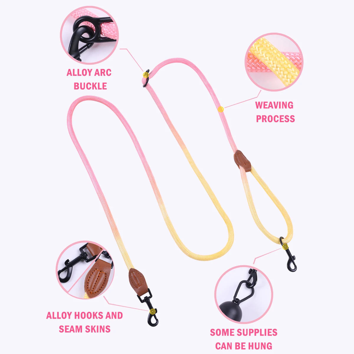 Colorful Rope Dog Leash