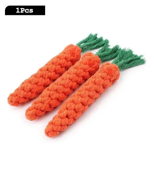 Carrot Rope Ball Dog Toy