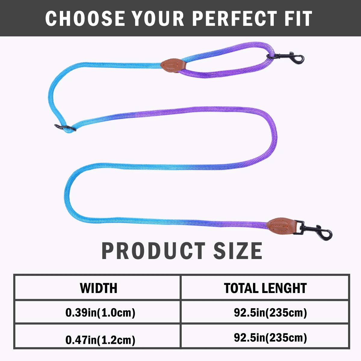 Colorful Rope Dog Leash