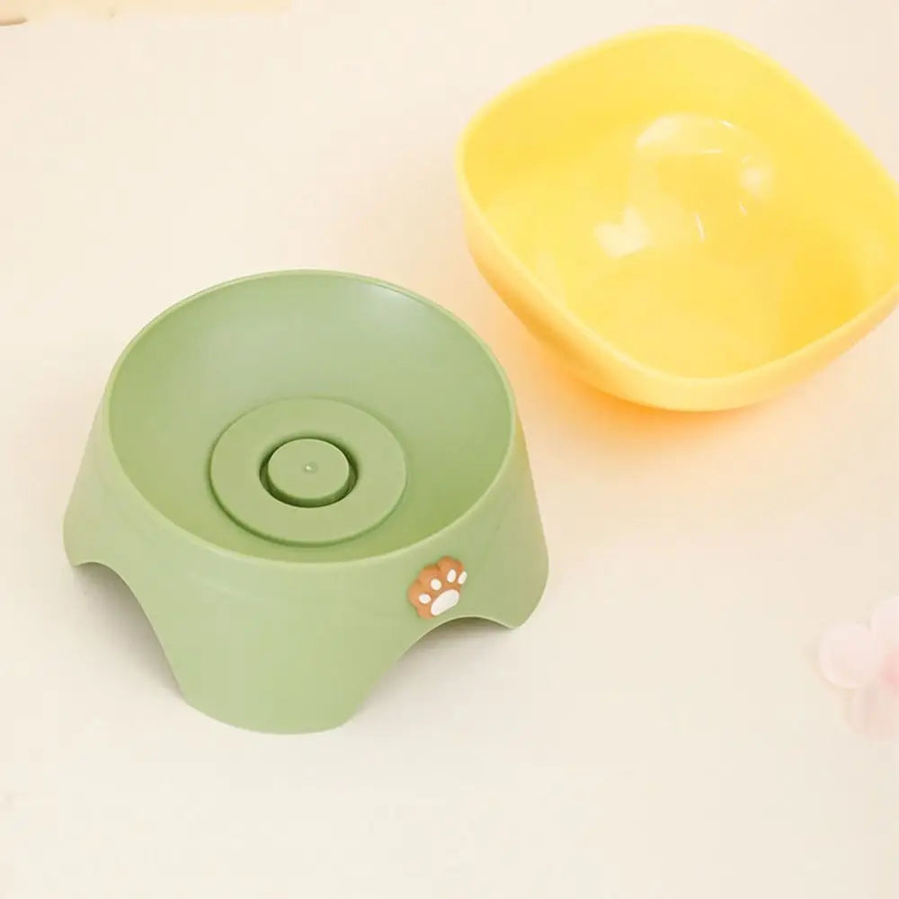 Tilted Raised Cat Food Bowl