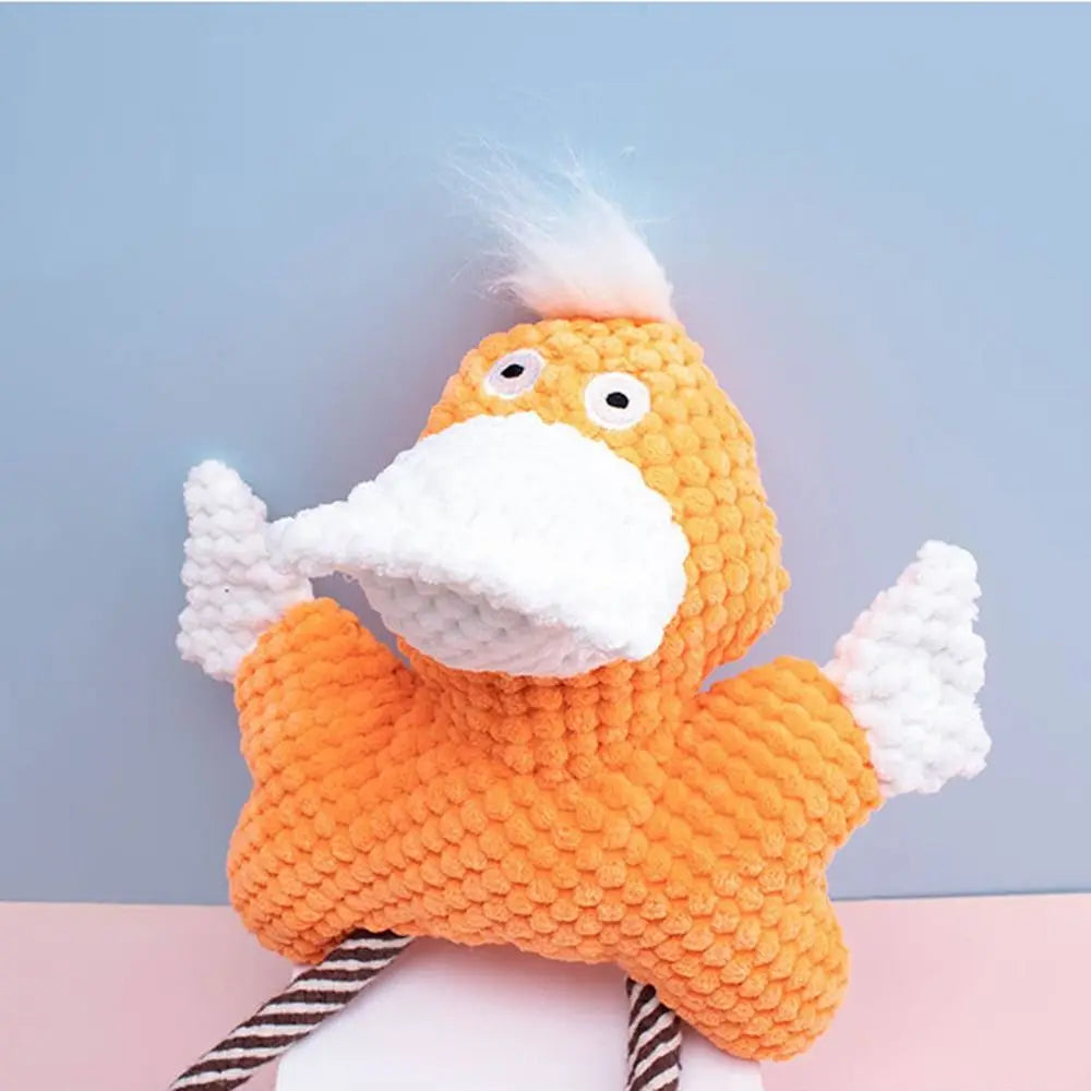 Duck Frog Plush Chew Toy