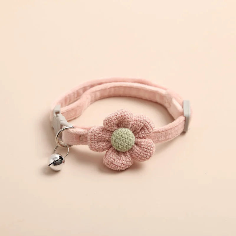 1Pc Cat Collar with Cute Flower Adjustable