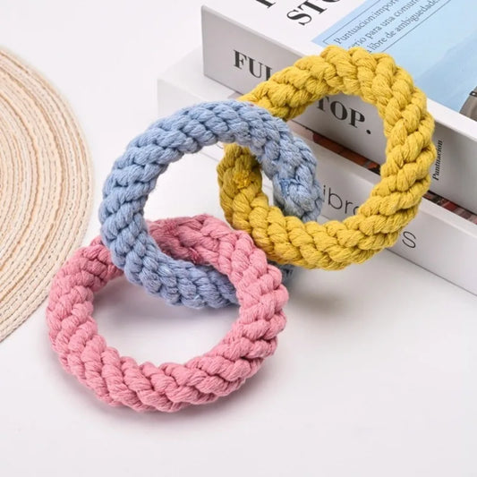 Interactive Rope Ball Dog Toy