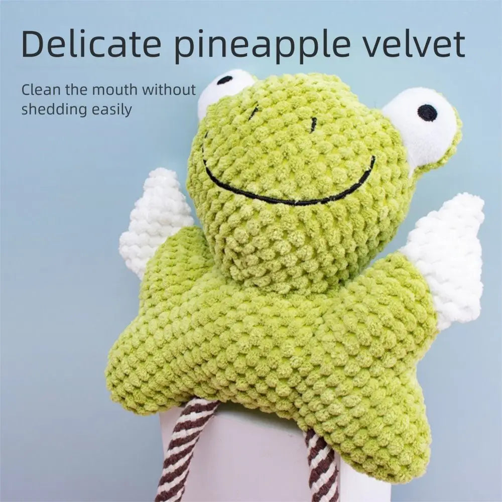 Duck Frog Plush Chew Toy