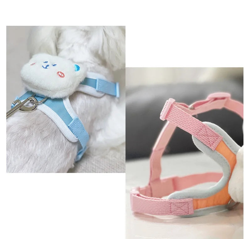 Cute Bear Dog Leash Set