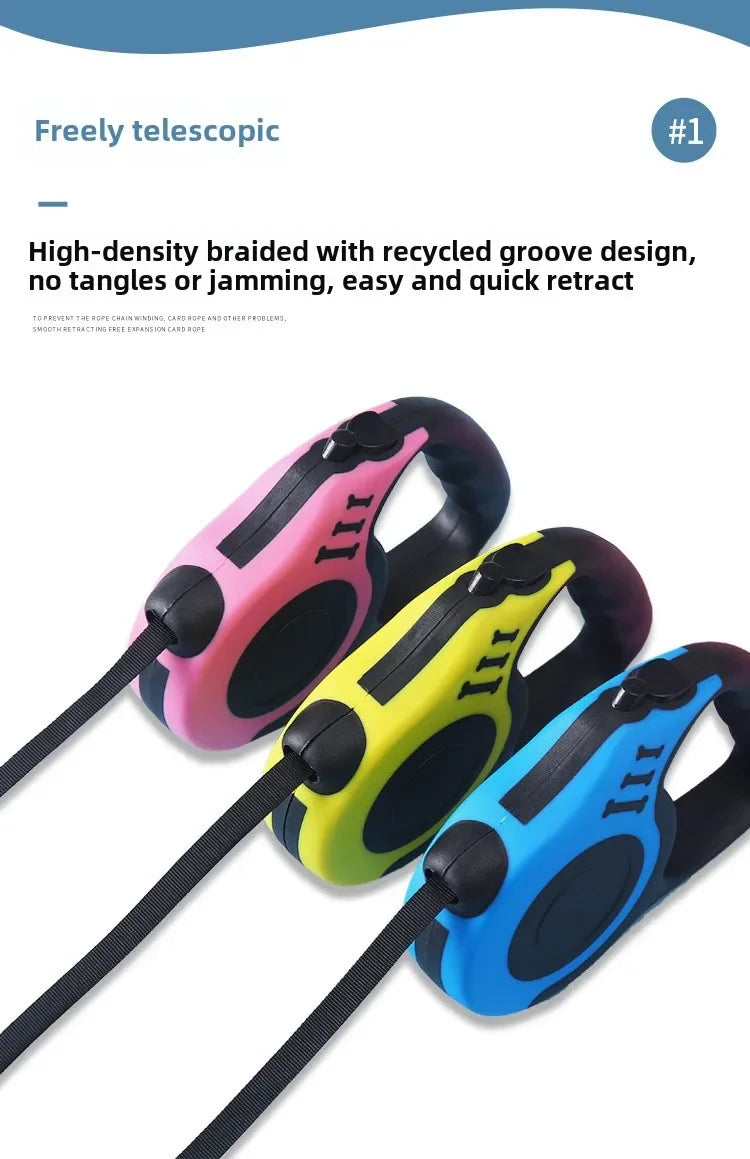 Retractable Nylon Dog Leash
