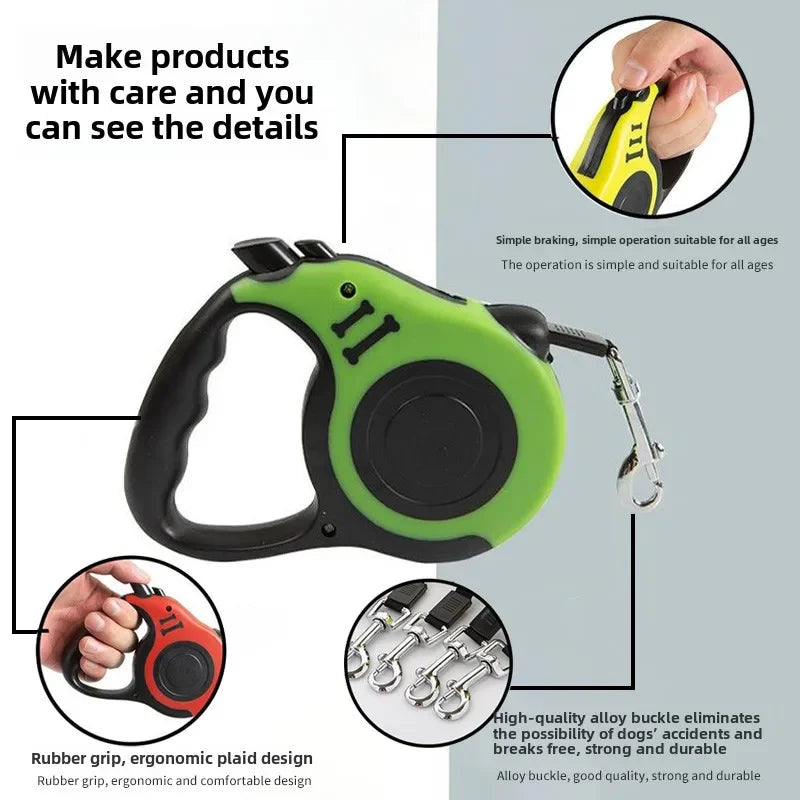 Retractable Nylon Dog Leash