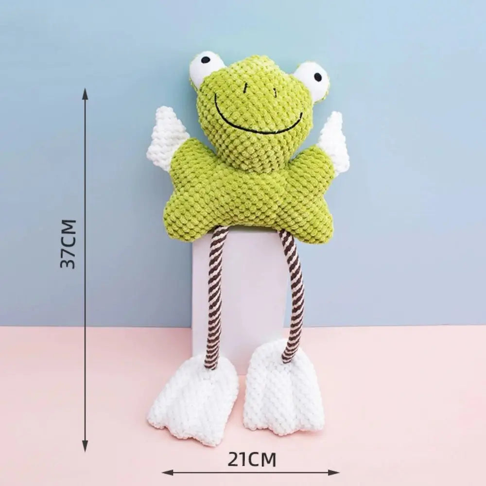 Duck Frog Plush Chew Toy