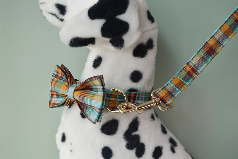 Cotton Personalized Dog Collar Set