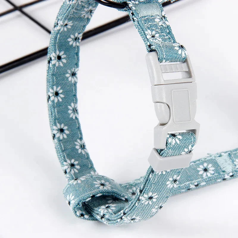 Cat Dog Collar Harness Leash