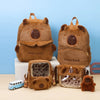 Plush Capybara Backpack Bag