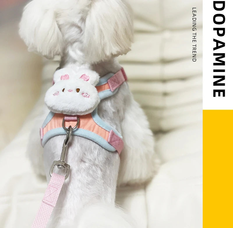Cute Bear Dog Leash Set