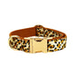 Leopard Print Dog Collar Set
