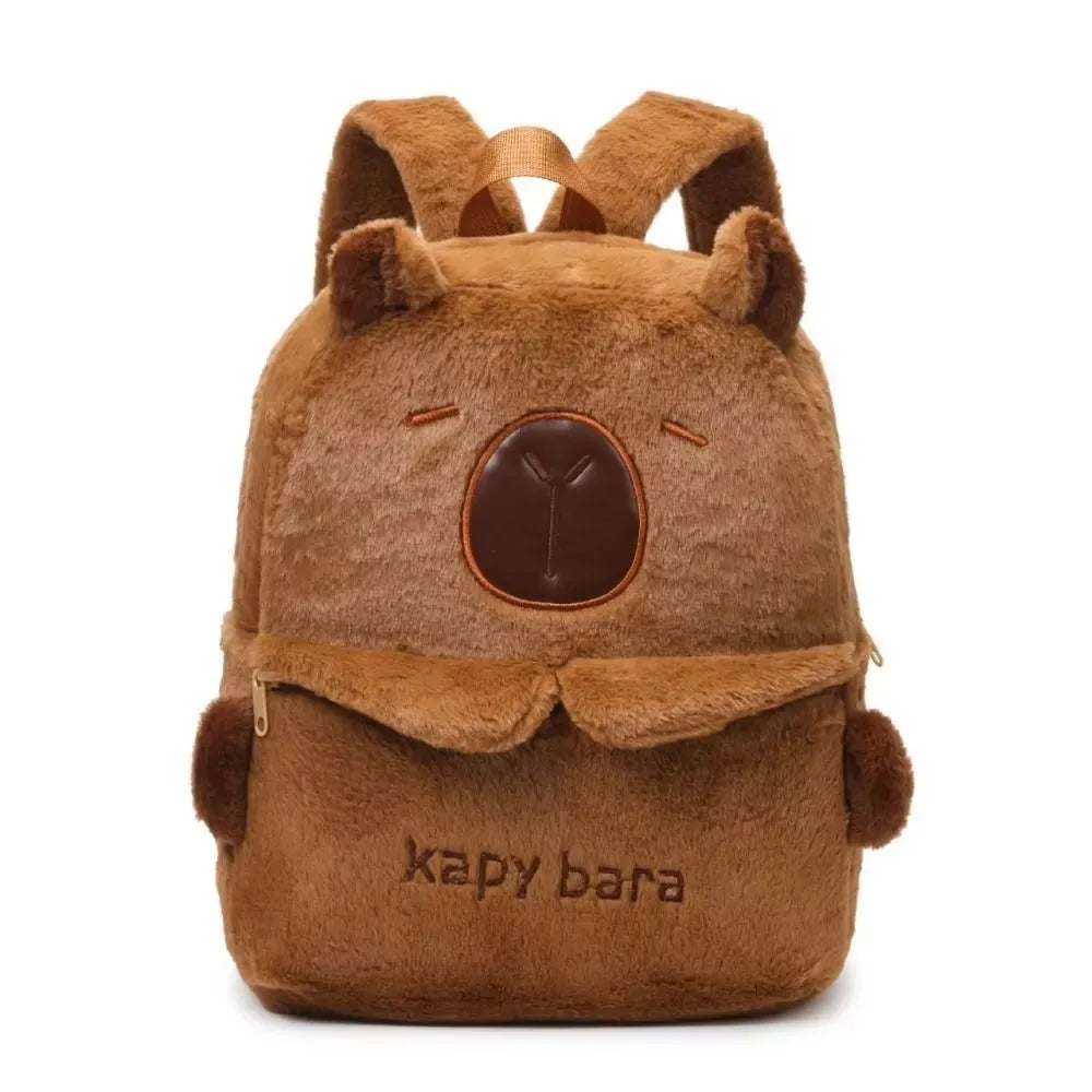 Plush Capybara Backpack Bag