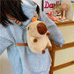 Plush Capybara Backpack Bag
