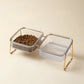 Transparent Raised Cat Bowl