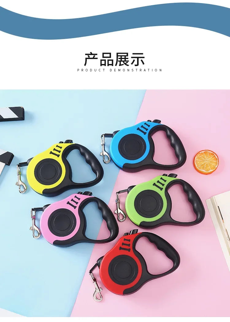Retractable Nylon Dog Leash
